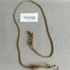 Bandoulière en corde couleur chanvre avec mousquetons