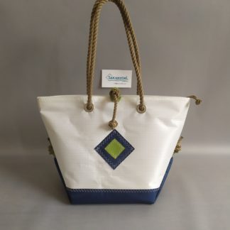 Sac à main ANNABA ONE acl oc blanc et bleu