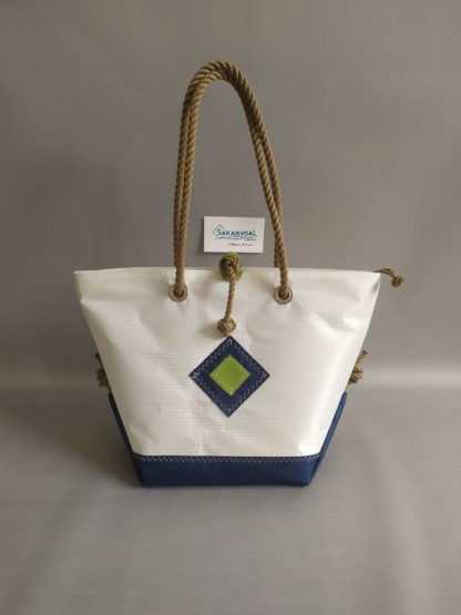 Sac à main ANNABA ONE acl oc blanc et bleu