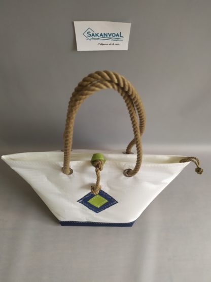 Sac à main ANNABA ONE acl oc blanc et bleu