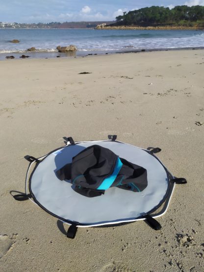 Sac tapis Hawaï gris métal