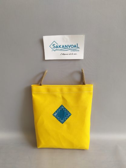 POCHE AMOVIBLE BANDOULIERE jaune turquoise