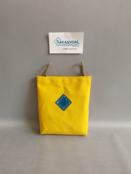 POCHE AMOVIBLE BANDOULIERE jaune turquoise