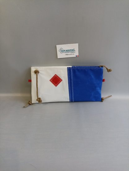 BERMUDES SKV bleu marine et blanc