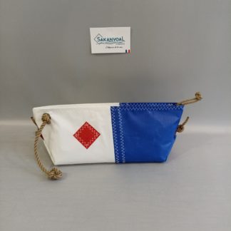 BERMUDES SKV bleu marine et blanc
