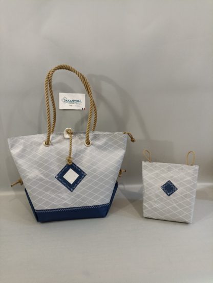 Sac à main ANNABA ONE CDX Grey et poche cdx