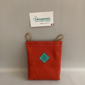 POCHE AMOVIBLE BANDOULIERE Brique turquoise foncé