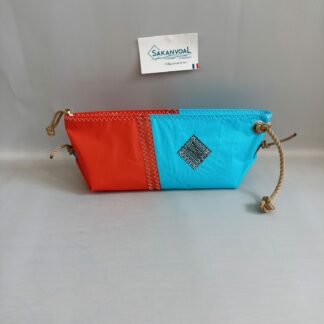 Trousse de toilette BERMUDES SKV bleu ciel et rouge