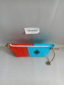Trousse de toilette BERMUDES SKV bleu ciel et rouge