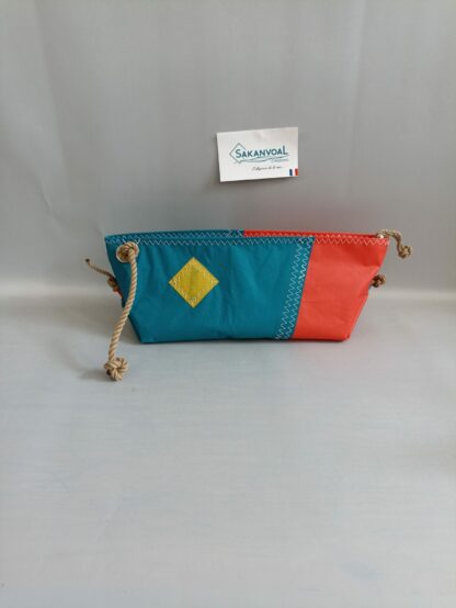 Trousse de toilette BERMUDES SKV turquoise et rouge
