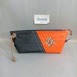 Trousse de toilette BERMUDES SKV noir et orange