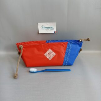 Trousse de toilette BERMUDES SKV rouge et bleu