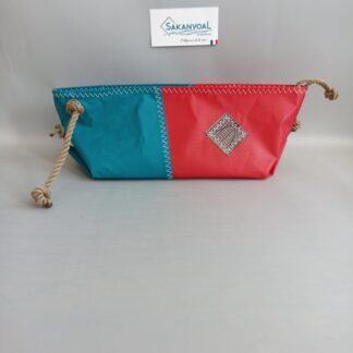 Trousse de toilette BERMUDES SKV rouge et turquoise