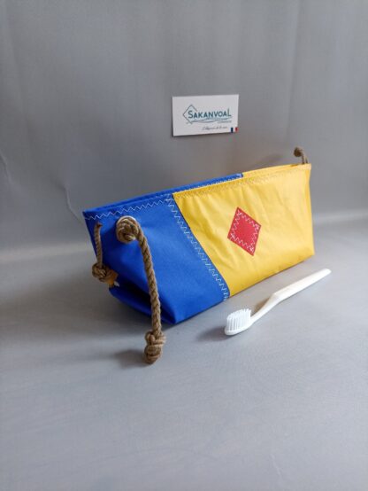 Trousse de toilette BERMUDES SKV jaune et bleu